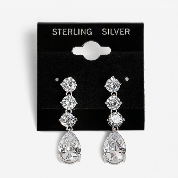 Jewelry - NEW! Bridal Crystal Teardrop Bridal Earrings
